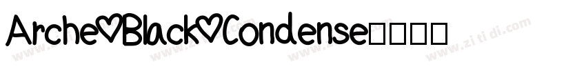 Arche Black Condense字体转换